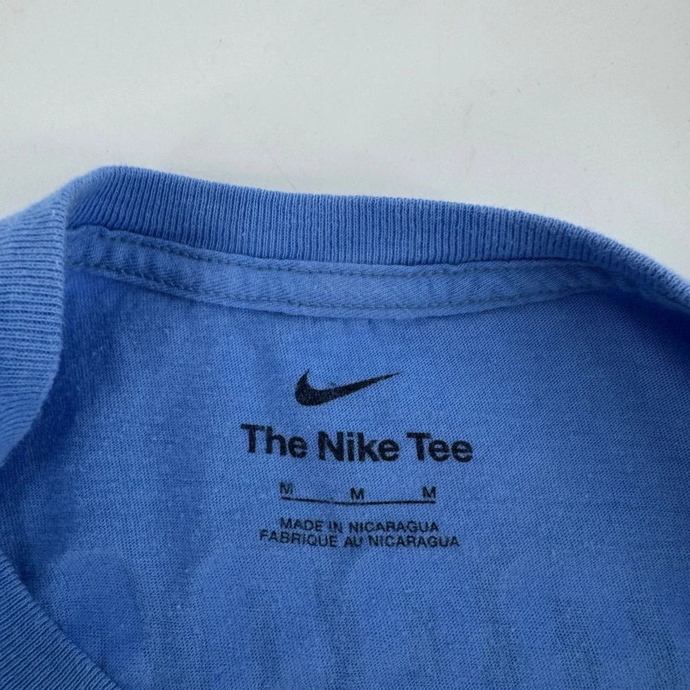 Nike Jordan North Carolina 23 Tar Heels T-Shirt Mens Medium Blue Jumpman Tee
